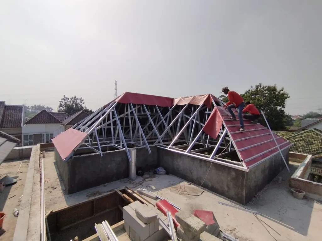 Atap rumah minimalis baja ringan modern